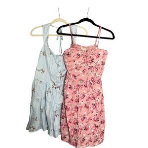Jolie & Joy Dress and Wild Fable Romper floral Combo- size med/large
